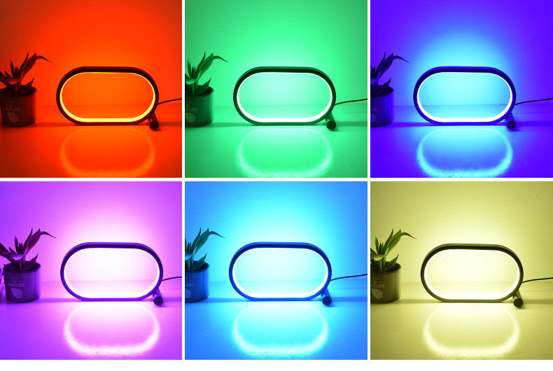 مصباح USB بمدخل بيضاوي من الأكريليك مع خاصية التحكم باللمس وقابل للتعتيم، مصباح ليلي إبداعي بسيط وعصري، مصباح قراءة بجانب السرير، مصباح طاولة مكتب LED