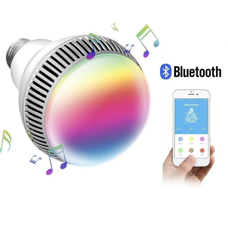 مكبر صوت لاسلكي ذكي مزود بمصباح LED ملون وبلوتوث