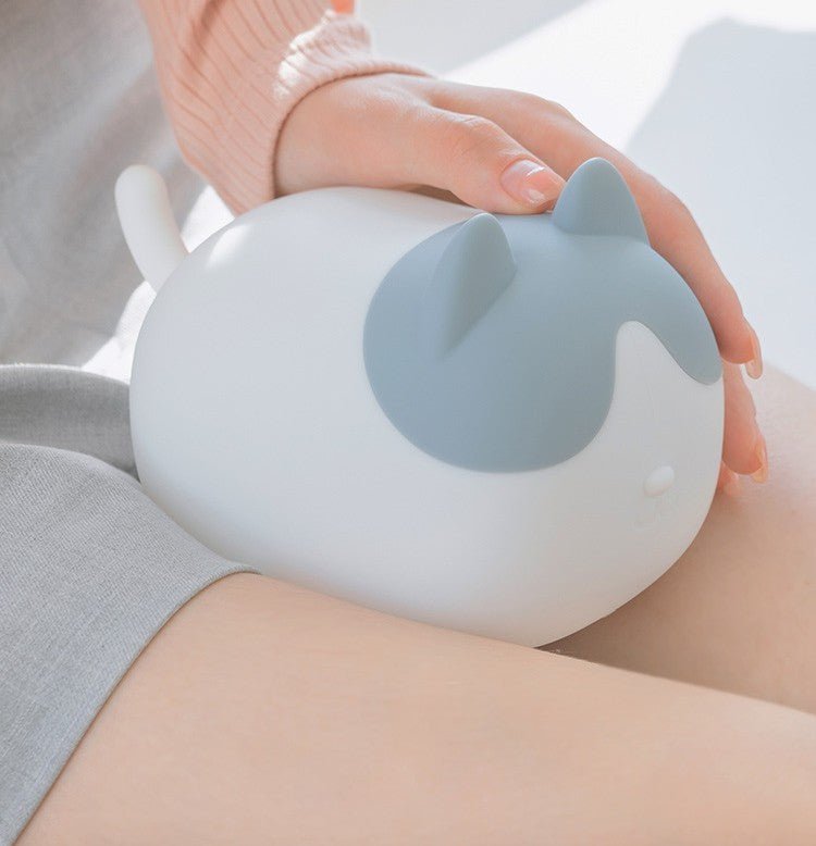 Cute Cat Silicone Bedroom Bedside Lamp