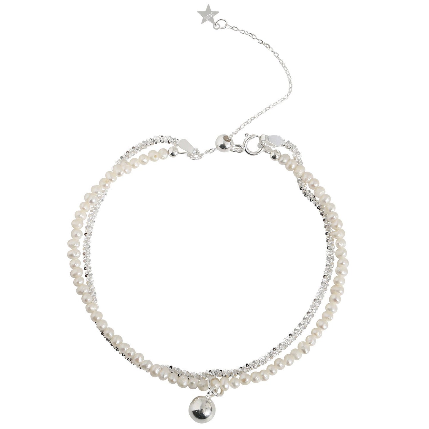 Double-layer Starry Pearl Bracelet For Girls