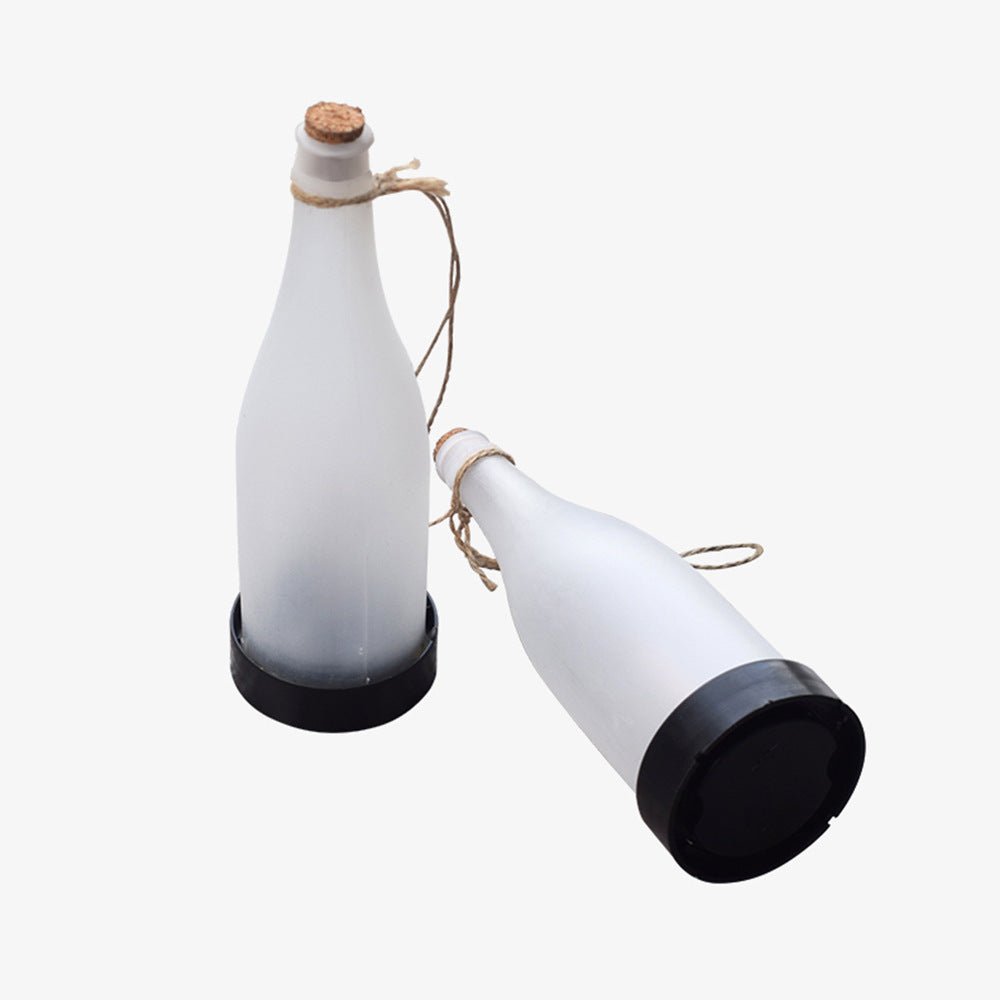 Fashionable New Solar LED Light Wine Bottle Flame Light Outdoor