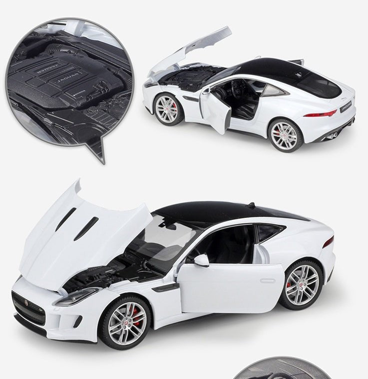 نموذج سيارة جاكوار F-Type كوبيه محاكاة سبيكة معدنية للبالغين