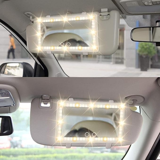 مرآة السيارة بإضاءة LED