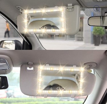 مرآة السيارة بإضاءة LED