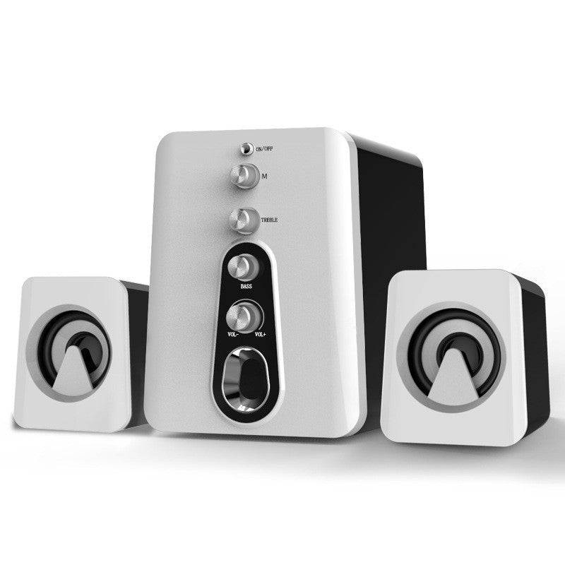مكبر صوت USB 2.1 صغير سلكي مركب صوت عالي موسيقى جهير ثقيلة مضخم صوت للهاتف المحمول