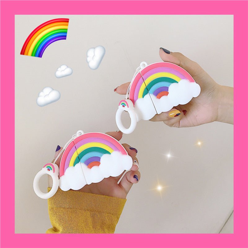 حافظة واقية من السيليكون لسماعات الرأس Rainbow Cloud