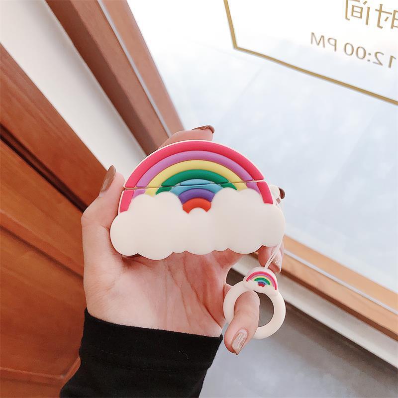 حافظة واقية من السيليكون لسماعات الرأس Rainbow Cloud