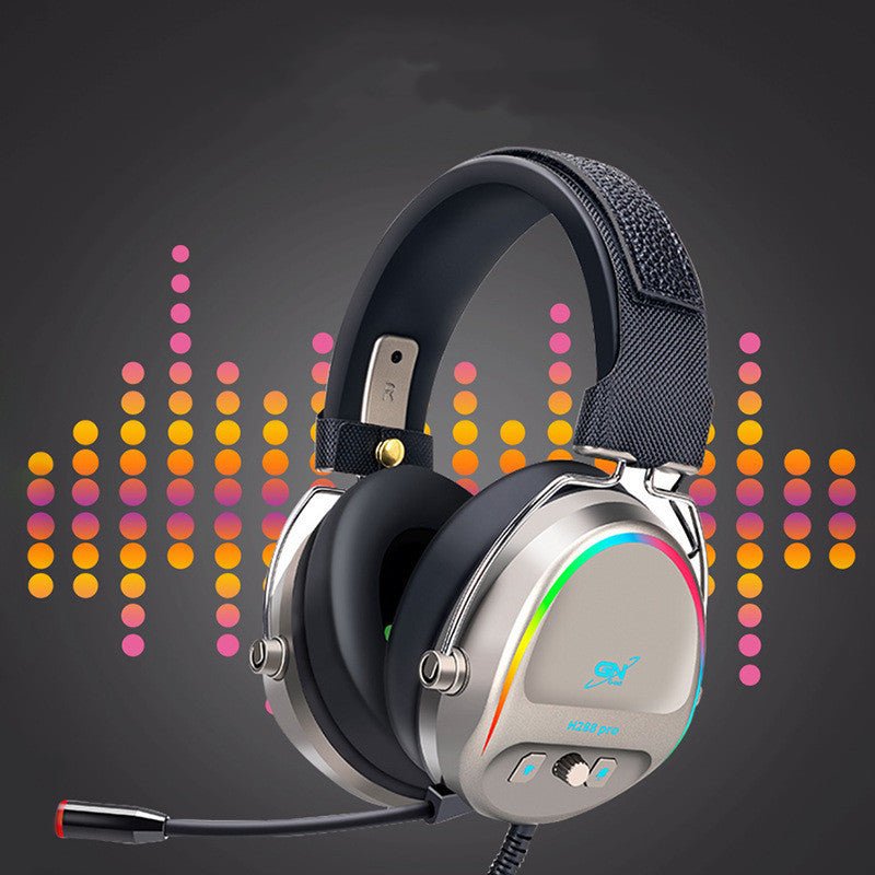 سماعة رأس USB للألعاب سماعة رأس سلكية للألعاب مضيئة RGB مزودة بميكروفون