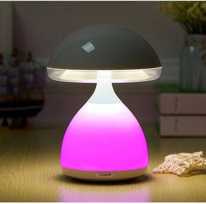Color Dimming Rechargeable Bedside Mushroom Lamp