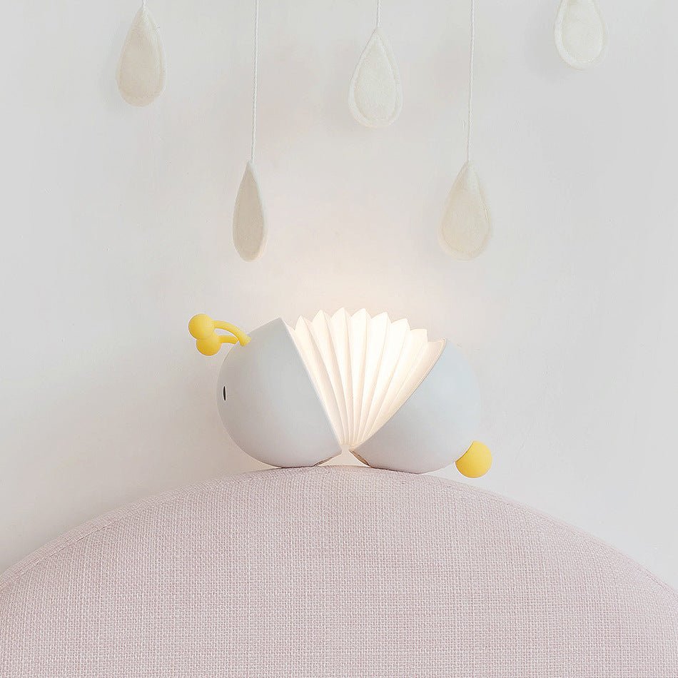Creative Caterpillar Night Light Bedside Lamp LED USB Charging Wall Lamp with Magnet Extendable Soft Bedroom Light