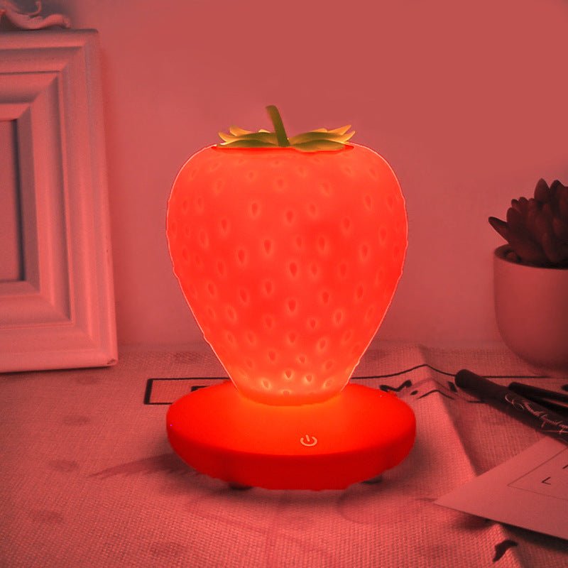 Creative Charging Strawberry Lamp Usb Three-Speed Dimming