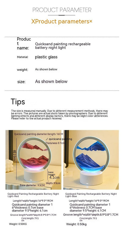 Creative Gift Quicksand Lamp Decorative Lamp