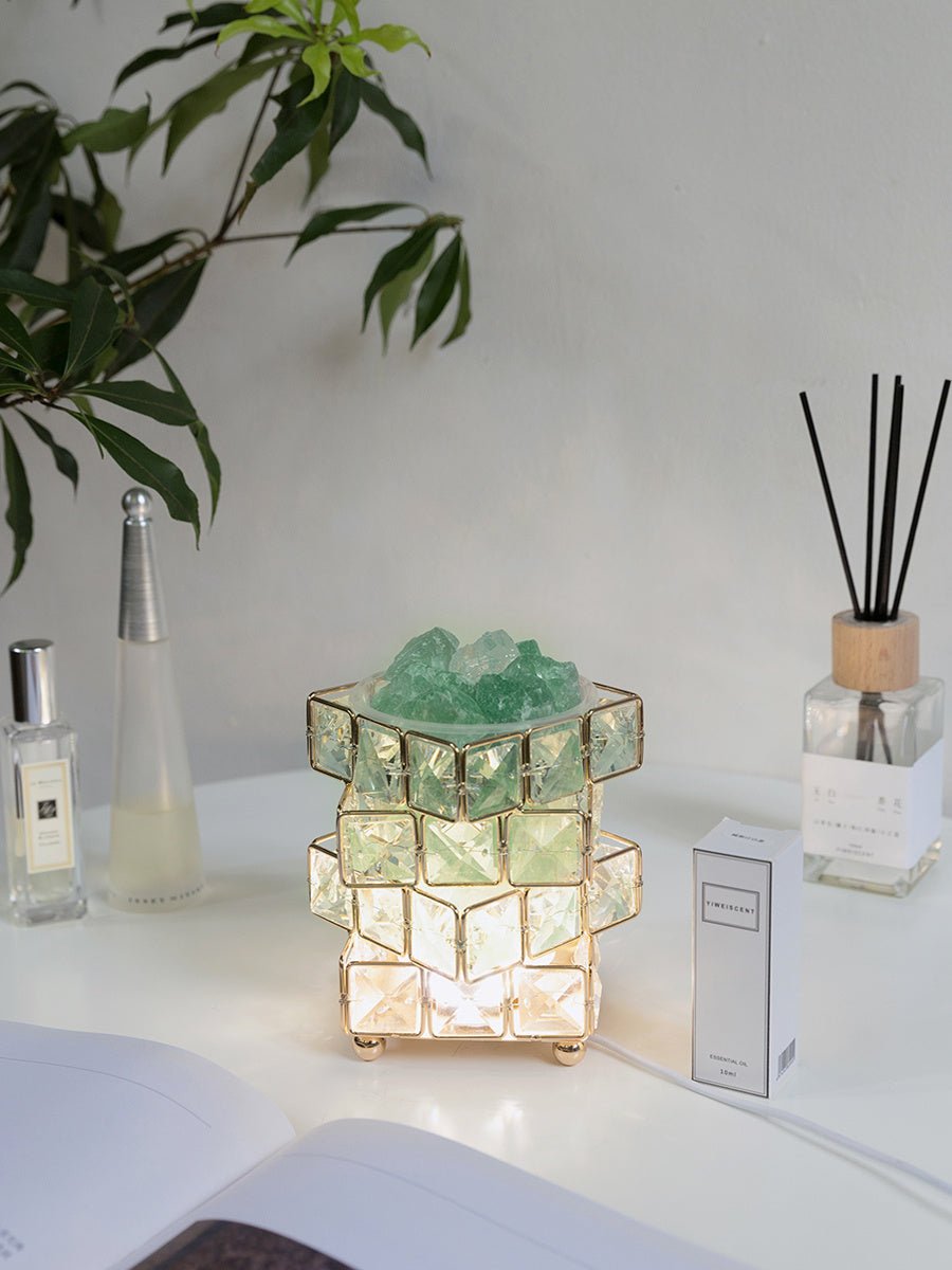 Fire Aromatherapy Crystal Diffuser Indoor Durable Household Night Light