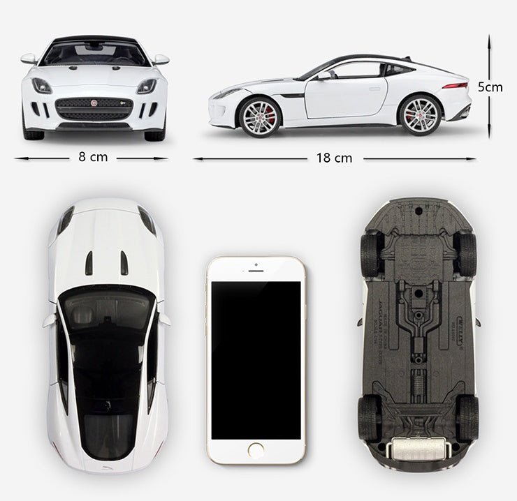 نموذج سيارة جاكوار F-Type كوبيه محاكاة سبيكة معدنية للبالغين