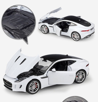 نموذج سيارة جاكوار F-Type كوبيه محاكاة سبيكة معدنية للبالغين