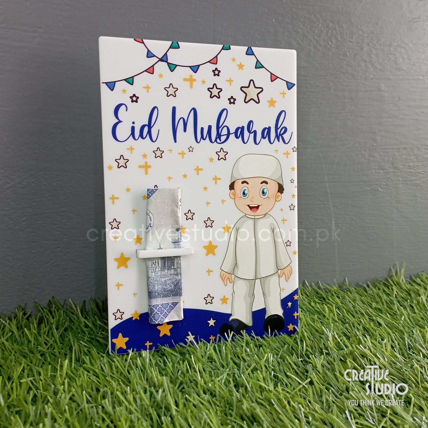 Celebrate Eid with Joy: Colorful Acrylic Eidi Envelopes for Kids – BOY