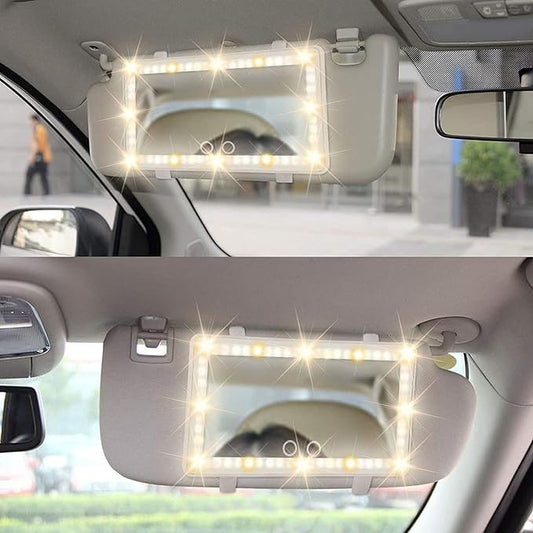 مرآة السيارة بإضاءة LED