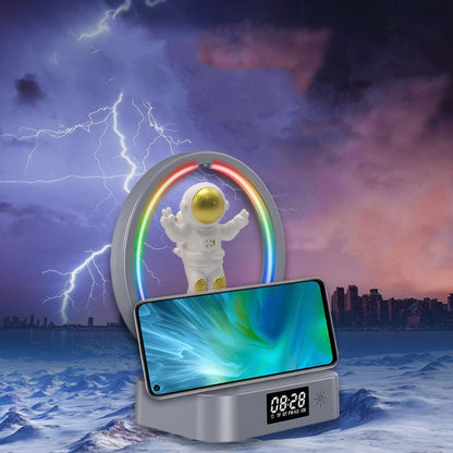 مكبر صوت مغناطيسي متوافق مع البلوتوث، راديو صغير RGB من Astronaut Home، صندوق صوت TWS، مضخم صوت لاسلكي خارجي، TF، AUX، USB