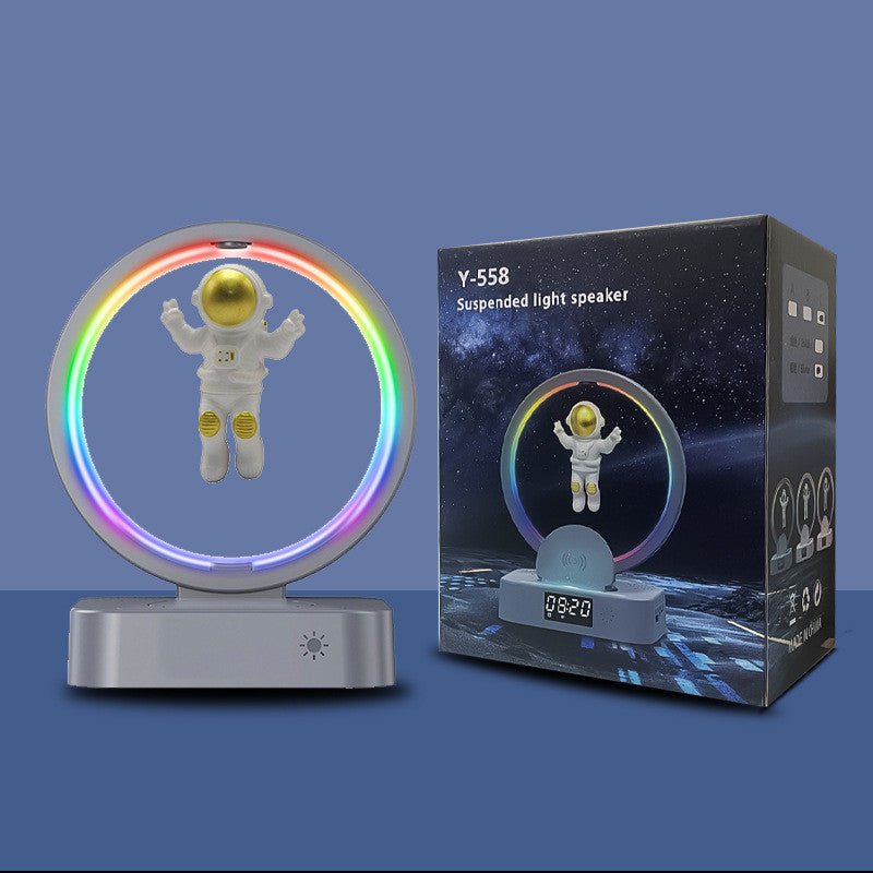 مكبر صوت مغناطيسي متوافق مع البلوتوث، راديو صغير RGB من Astronaut Home، صندوق صوت TWS، مضخم صوت لاسلكي خارجي، TF، AUX، USB