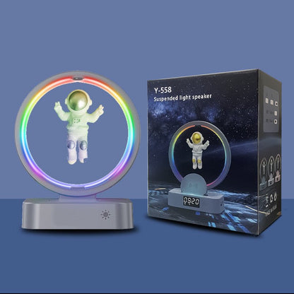 مكبر صوت مغناطيسي متوافق مع البلوتوث، راديو صغير RGB من Astronaut Home، صندوق صوت TWS، مضخم صوت لاسلكي خارجي، TF، AUX، USB