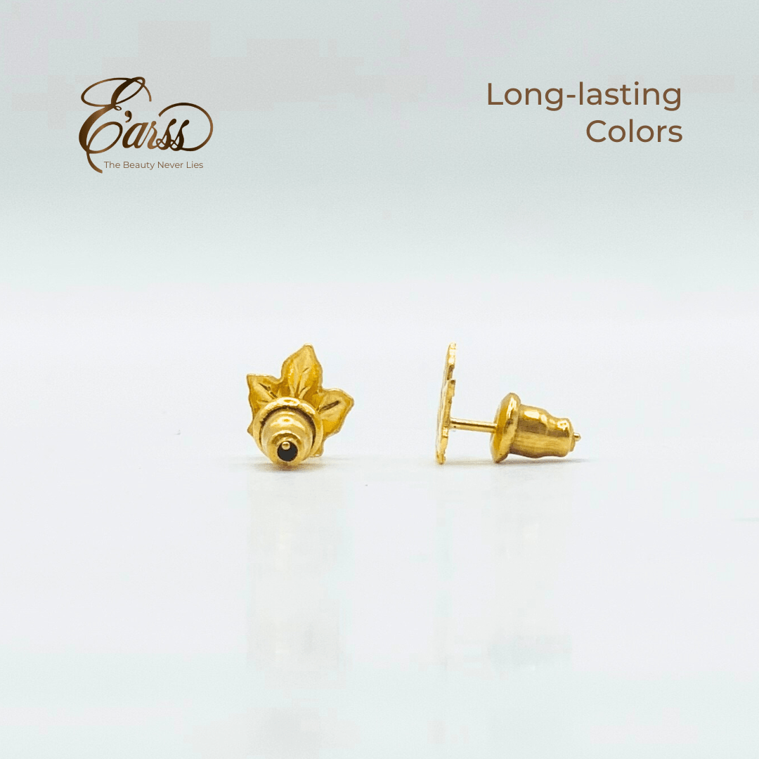 Maple Leaf Gold Earring | Stainless Steel | 18K Gold Plated