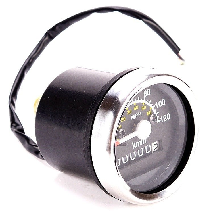 Motorcycle Mechanical Kilometer Mile Dual Scale Speedometer