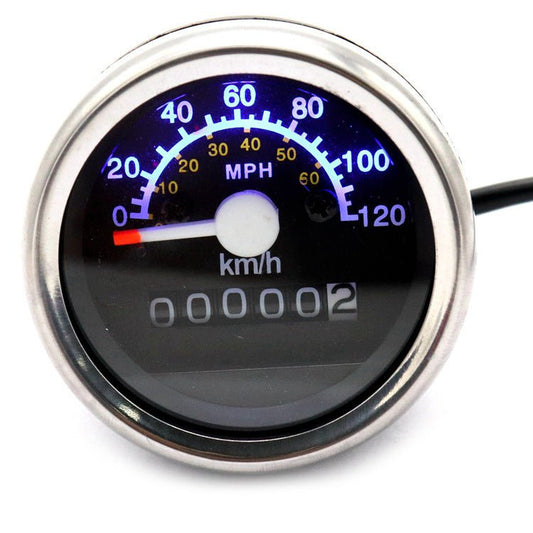 Motorcycle Mechanical Kilometer Mile Dual Scale Speedometer