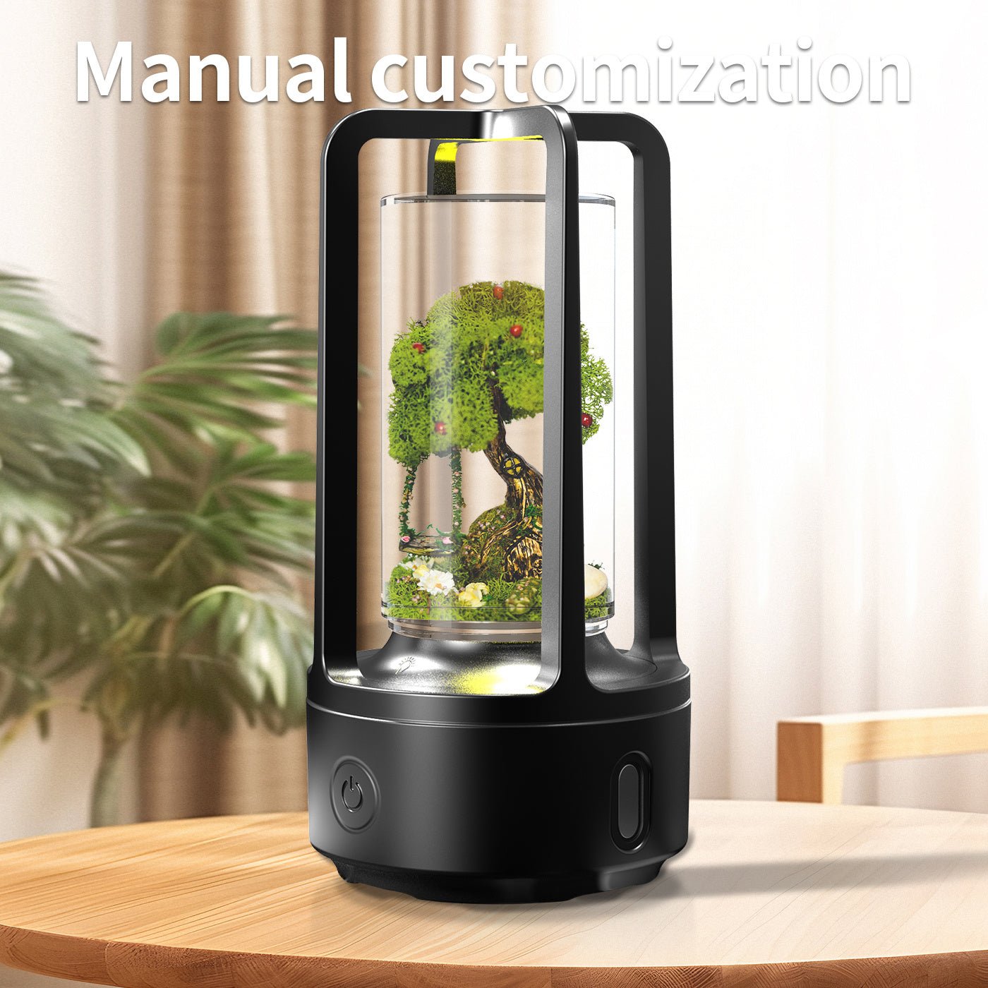 بدون ملحقات 2 في 1 DIY Audio Crystal Light ومكبر صوت متوافق مع البلوتوث هدية ضوء ليلي من الراتنج يعمل باللمس