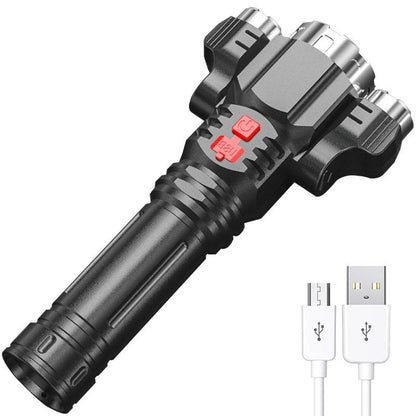 مصباح يدوي محمول للاستخدام في الهواء الطلق للاستخدام المنزلي مع إمكانية إعادة الشحن عبر USB