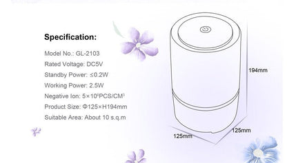 معطر جو USB لسطح المكتب