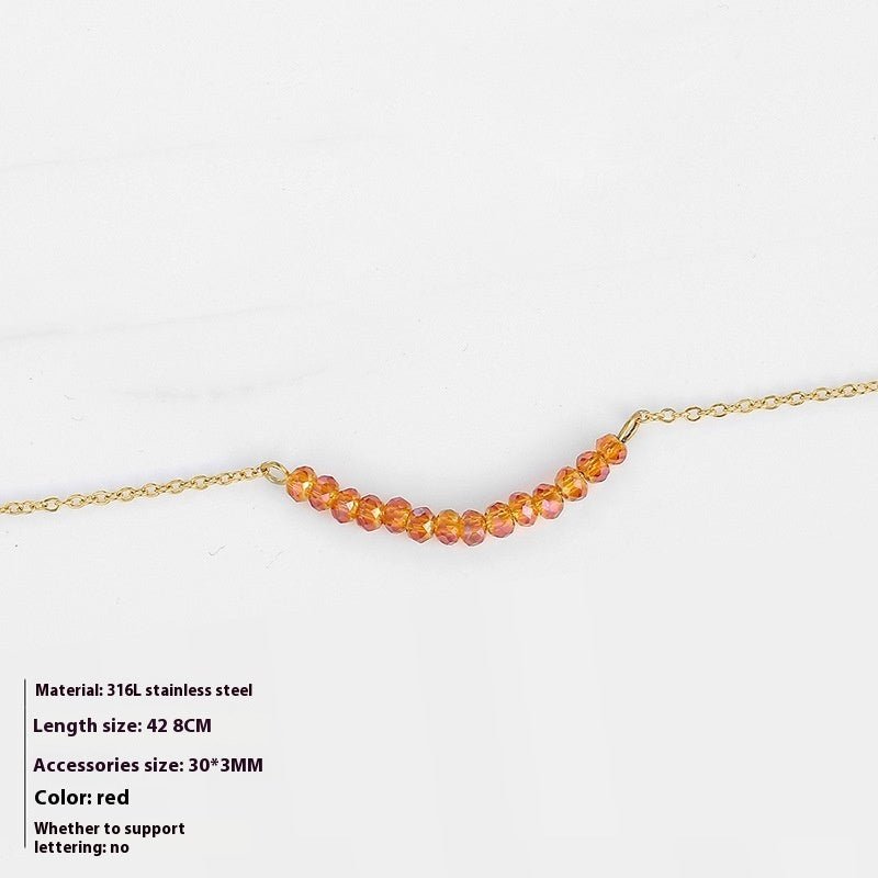 Women's Stainless Steel Gold-plated Short Necklace